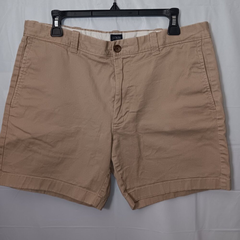 J.CREW 7" INSEAM COTTON KHAKI SHORTS - Picture 8 of 8